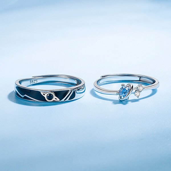 Dream Planet Couple Rings Fashion Personality Rings Men and Women Rings - Image 4