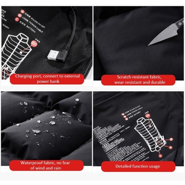 Winter Insulated Jacket with Graphene Heating - Image 2